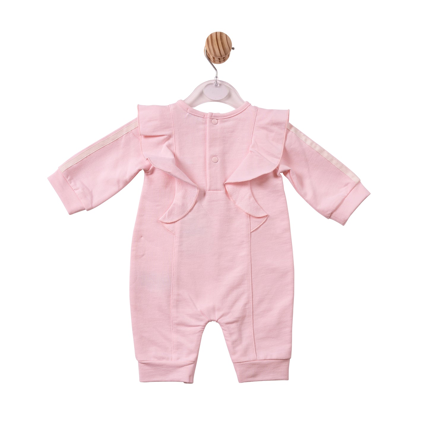 MB7507 - Romper - Pink - Grograin Ribbon Trim - Pre Order