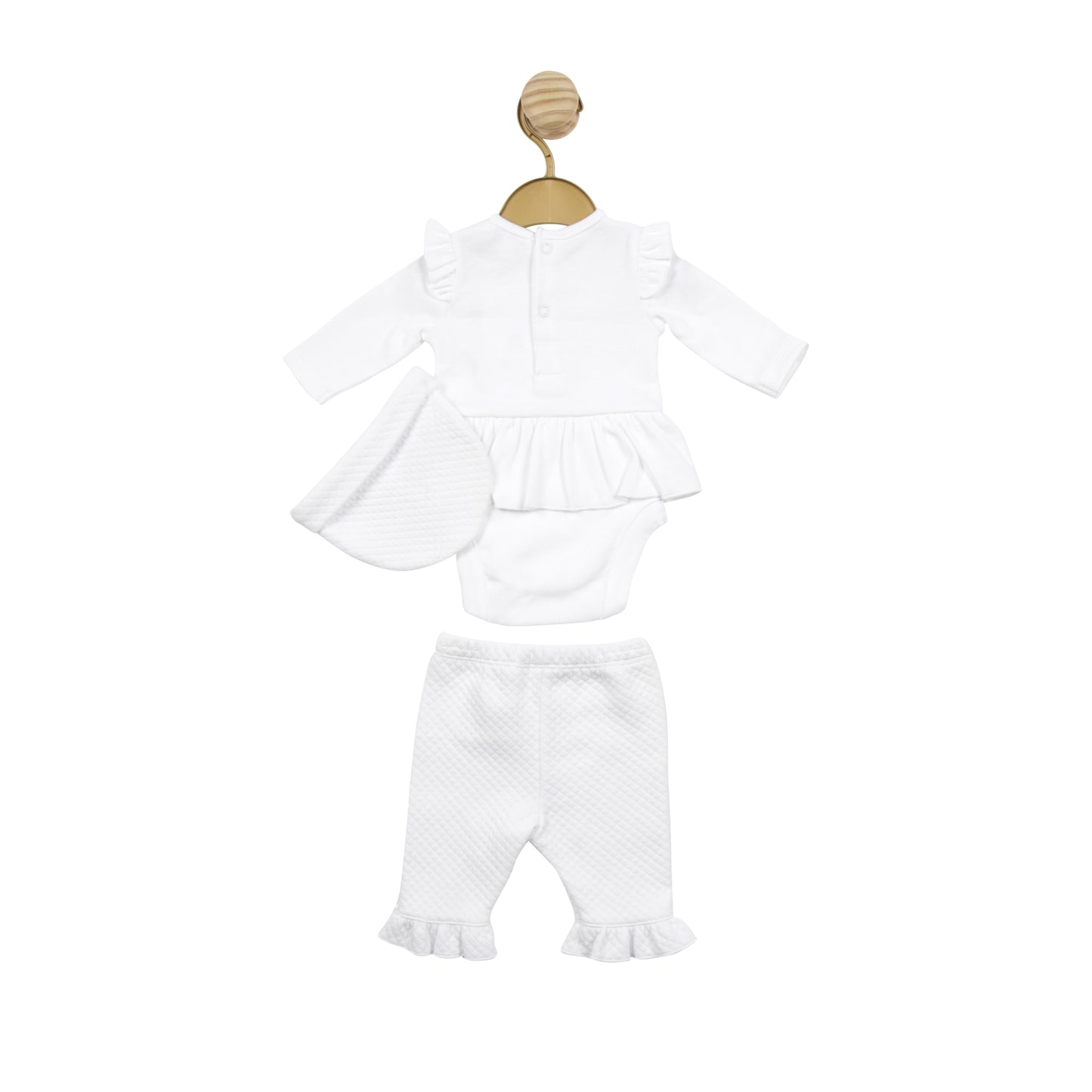MB5137 | Bodysuit, Legging & Hat - White - In Stock