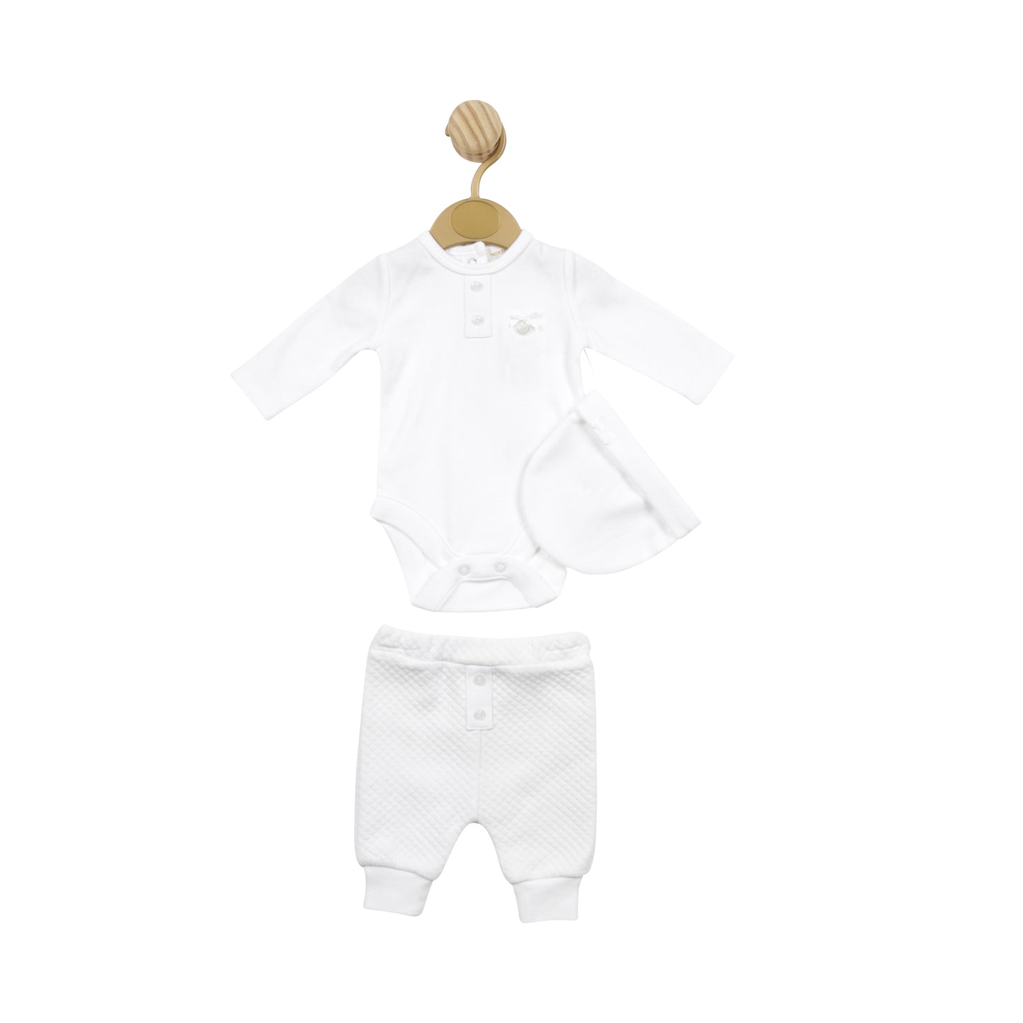 MB5138 | Bodysuit, Trouser & Hat - White - In Stock