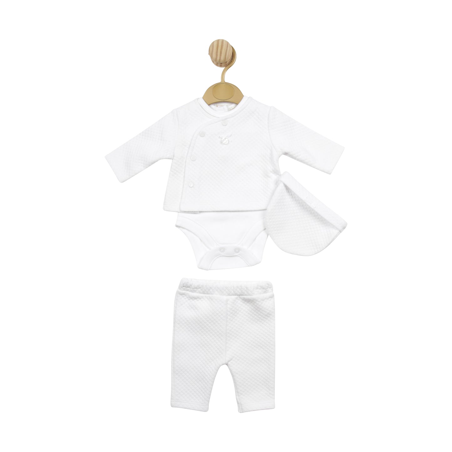 MB5139 | 3pc Set & Hat - White - In Stock