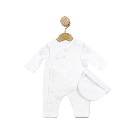 MB5136A | Body, Dungaree & Hat - White - In Stock