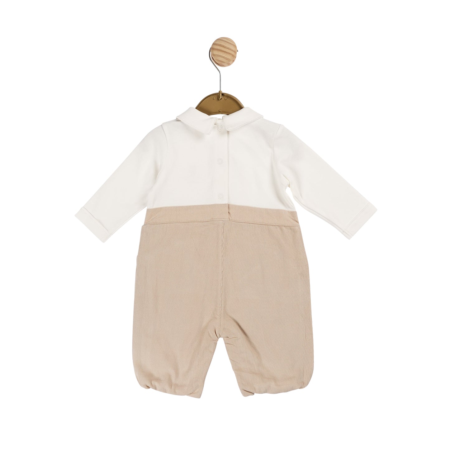 MB6002 | Long Leg Romper  - Ivory/Beige - In stock