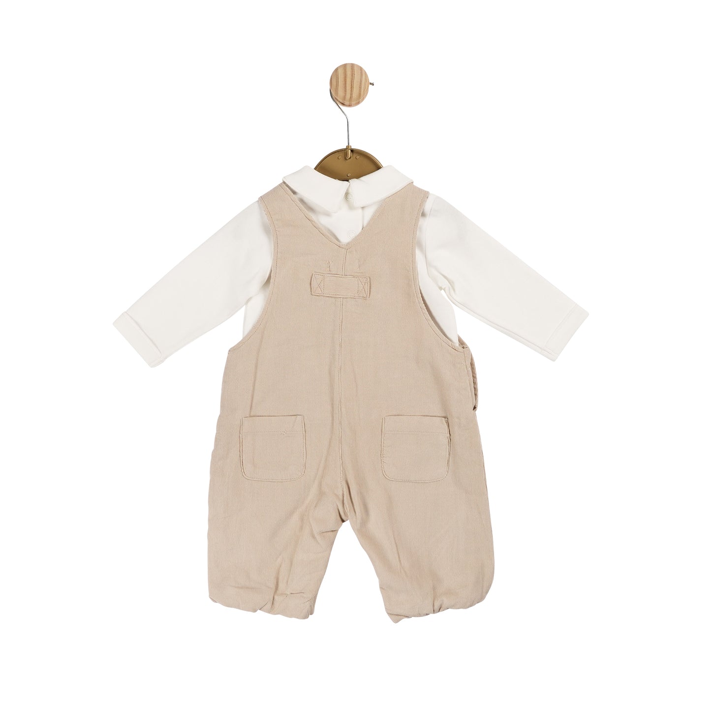 MB6004 | Top & Long Dungaree  - Ivory/Beige - In stock