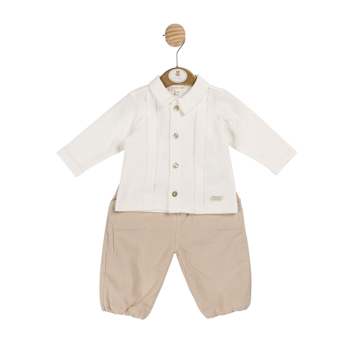 MB6006A | Top & Trouser  - Ivory/Beige - In stock