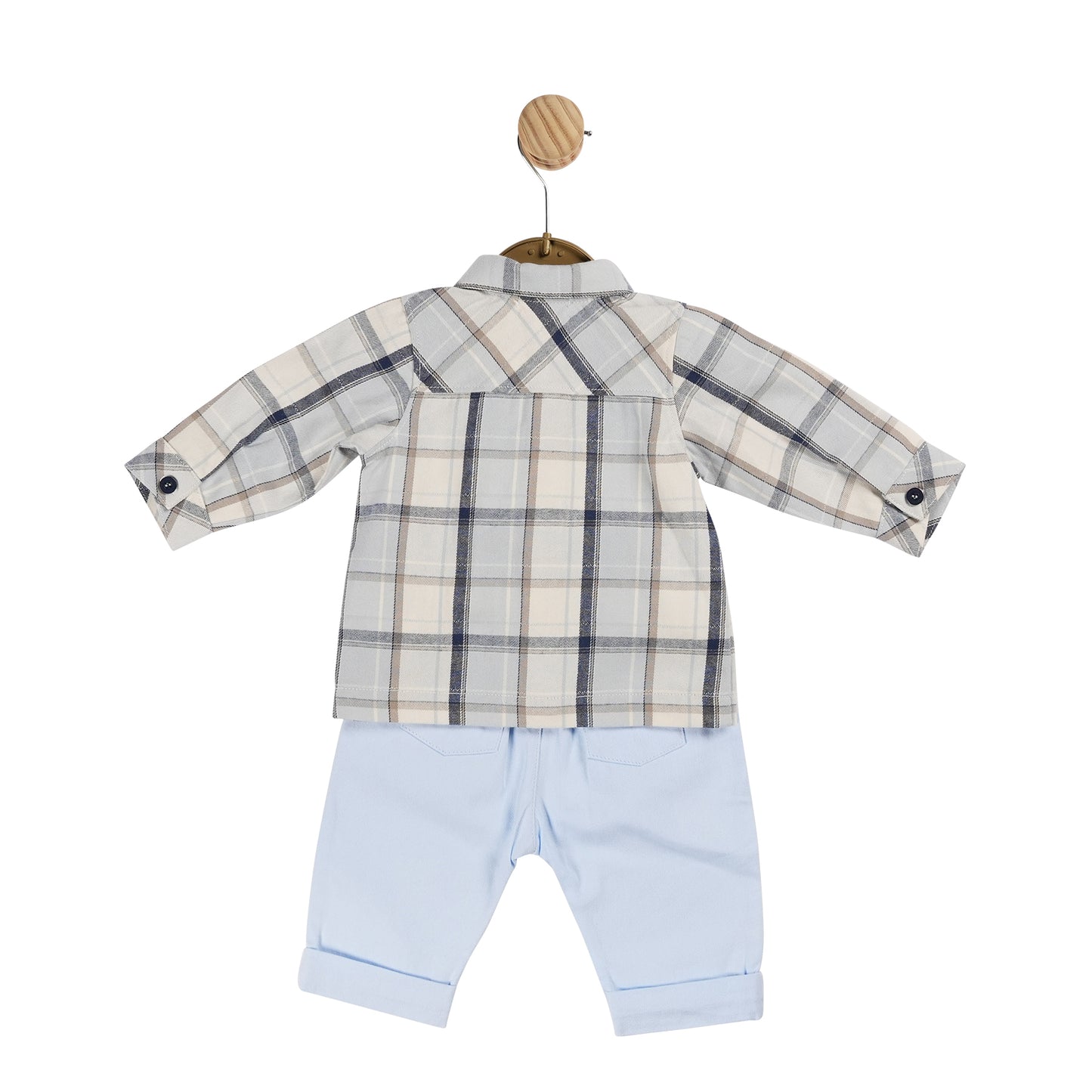 MB6043 | Top & Trouser- Blue Check  - In stock