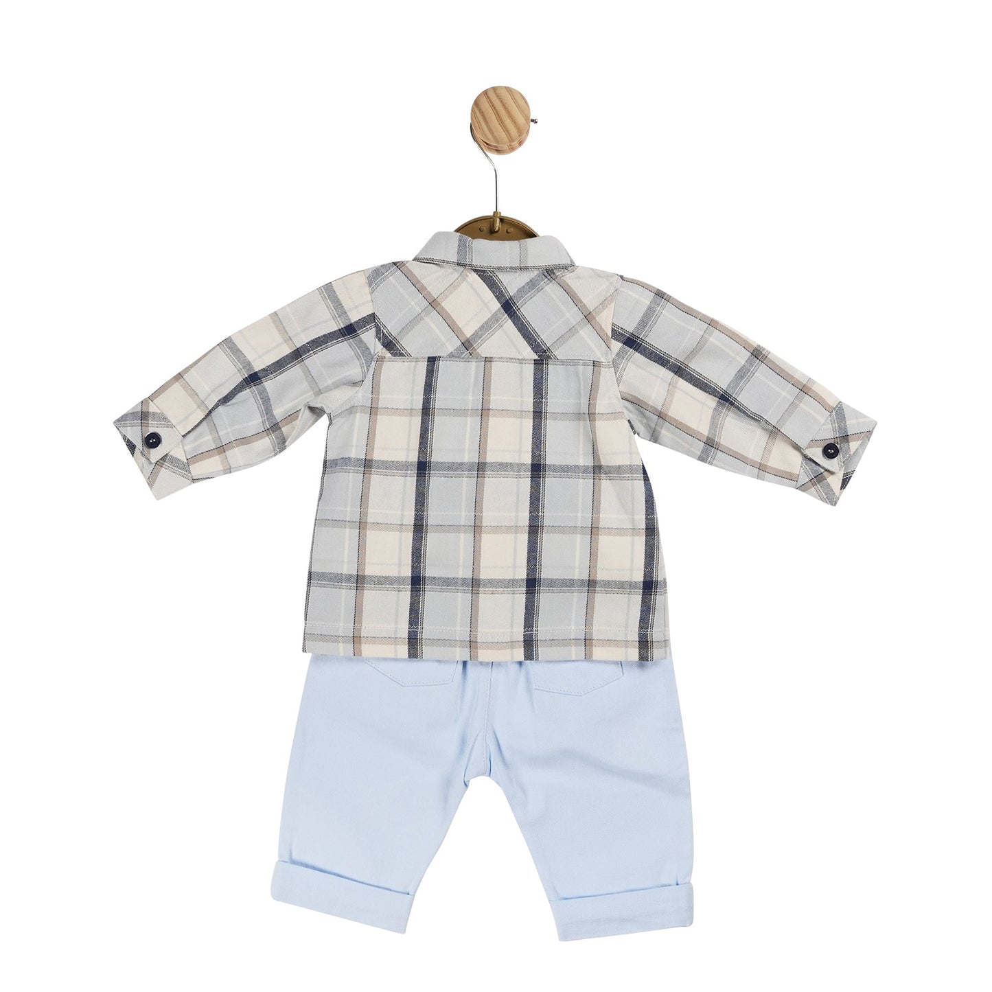 MB6043A | Top & Trouser- Blue Check  - In stock