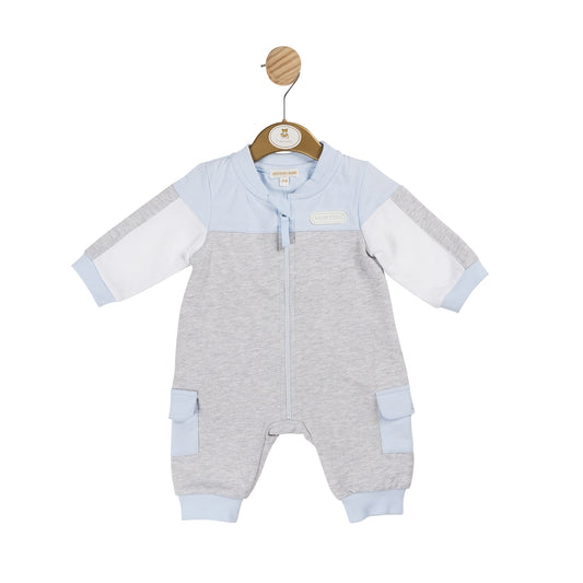 MB6054 | Romper - Blue/Grey/White - In stock