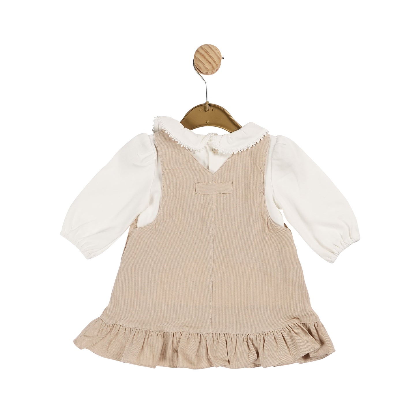 MB6115 | Top & Pinafore - Beige  - In stock