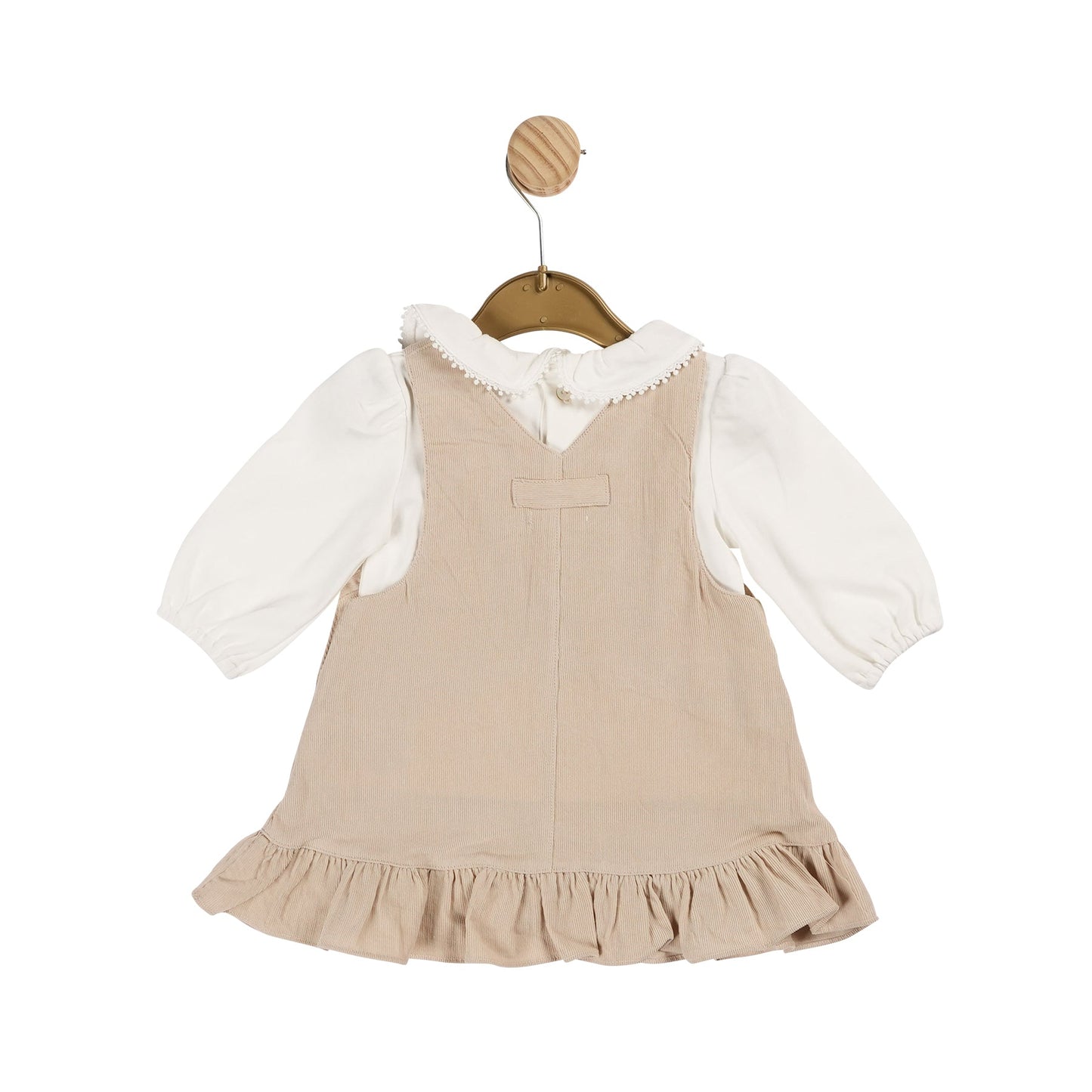 MB6115A | Top & Pinafore - Beige  - In stock