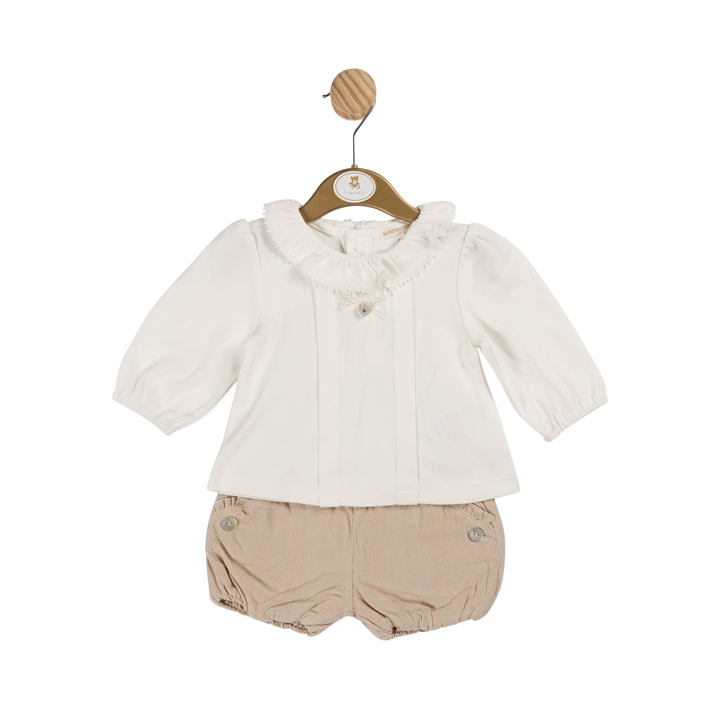 MB6116 | Top & Bloomer Short - Beige  - Pre Order