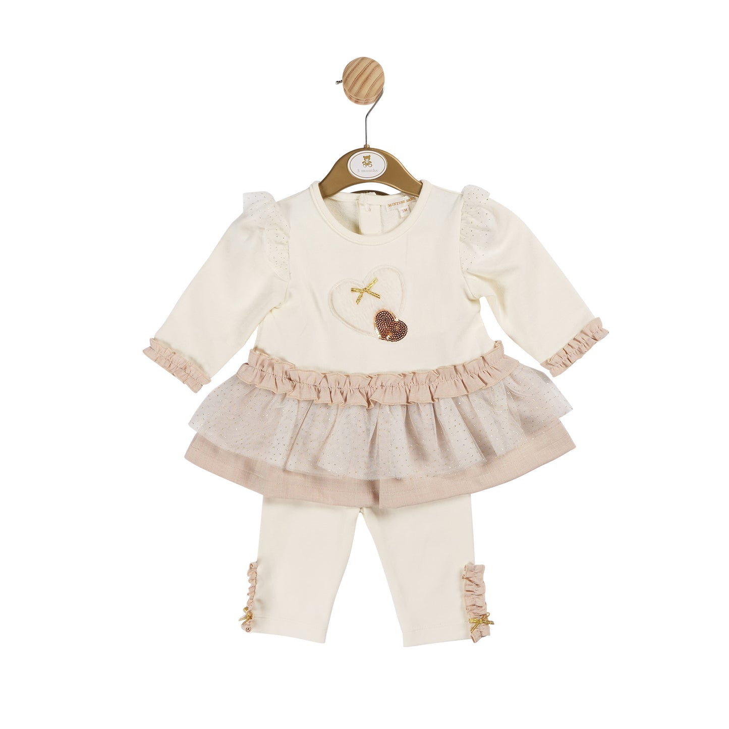 MB6186 | Tunic & Legging - Ivory/Gold - In Stock