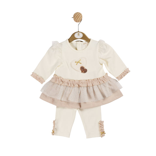 MB6186 | Tunic & Legging - Ivory/Gold - In Stock