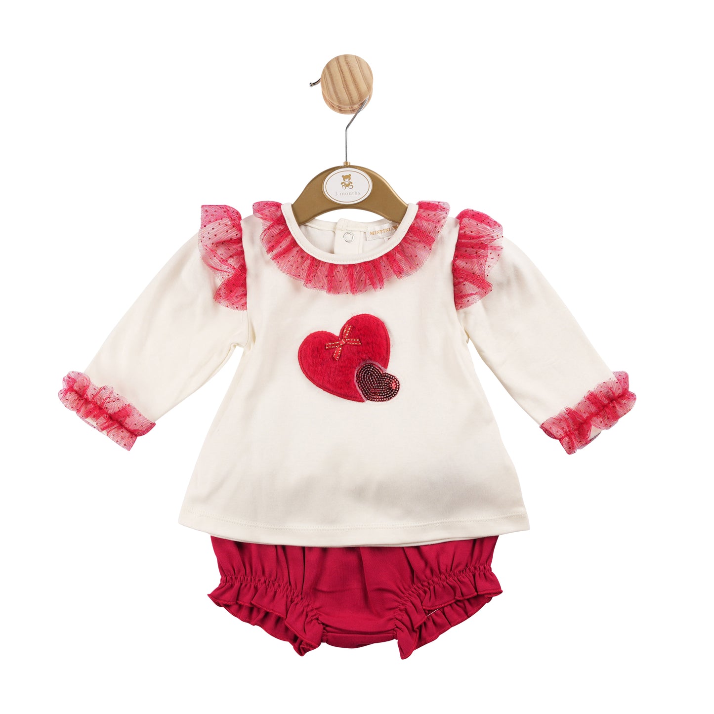 MB6205| Top & Bloomer - Ivory/Red - In Stock