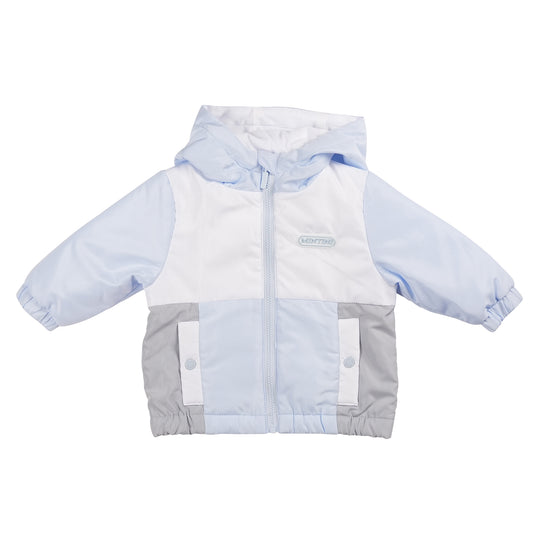 MB6223 | Boys Coat-Blue/White/Grey-In Stock