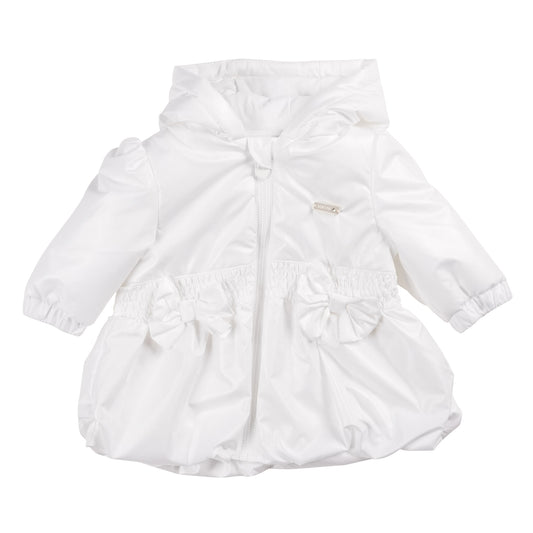 MB6232 | Girls Coat-White-In Stock