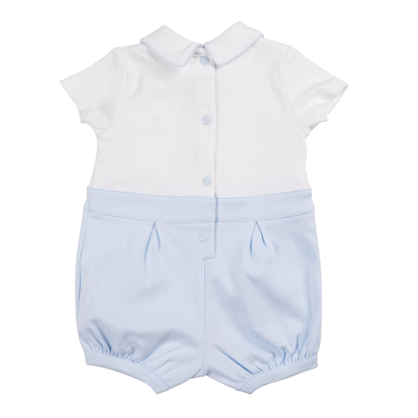 MB6241 | Romper-White/Blue-In Stock