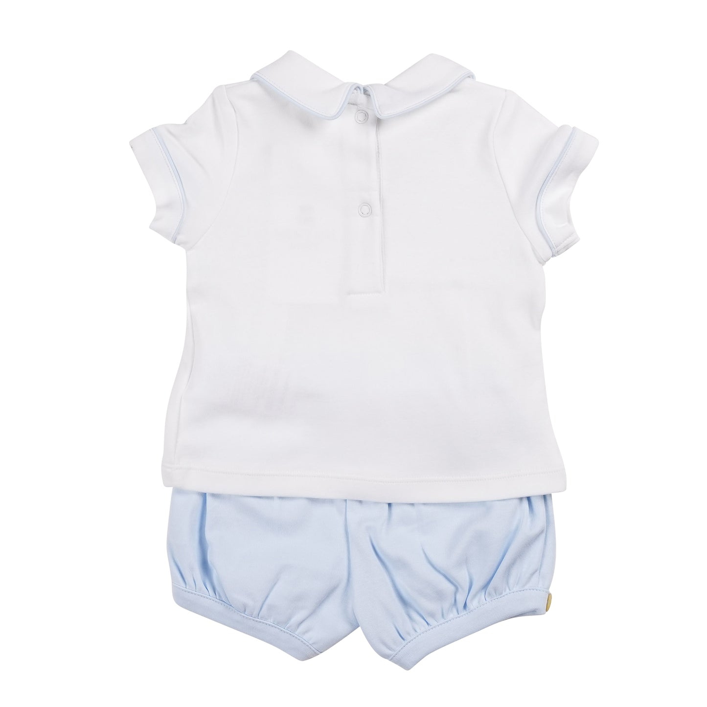 MB6243 | Top & Short-White/Blue-In Stock