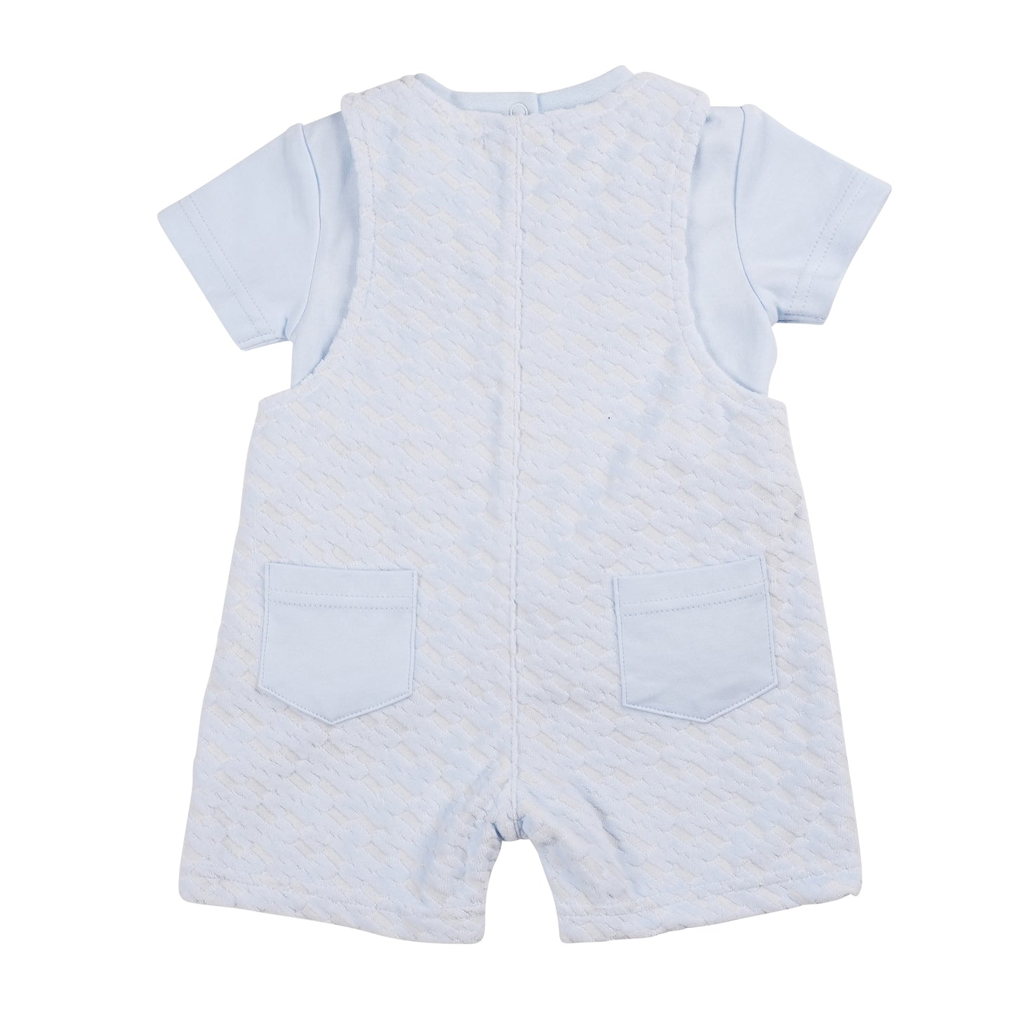 MB6300A | Top & Short Dungaree-Blue-In Stock