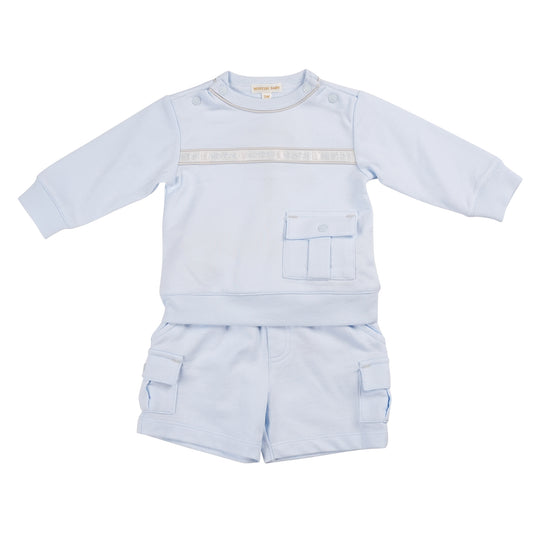 MB6331B | Sweatshirt & Short-Blue-In Stock