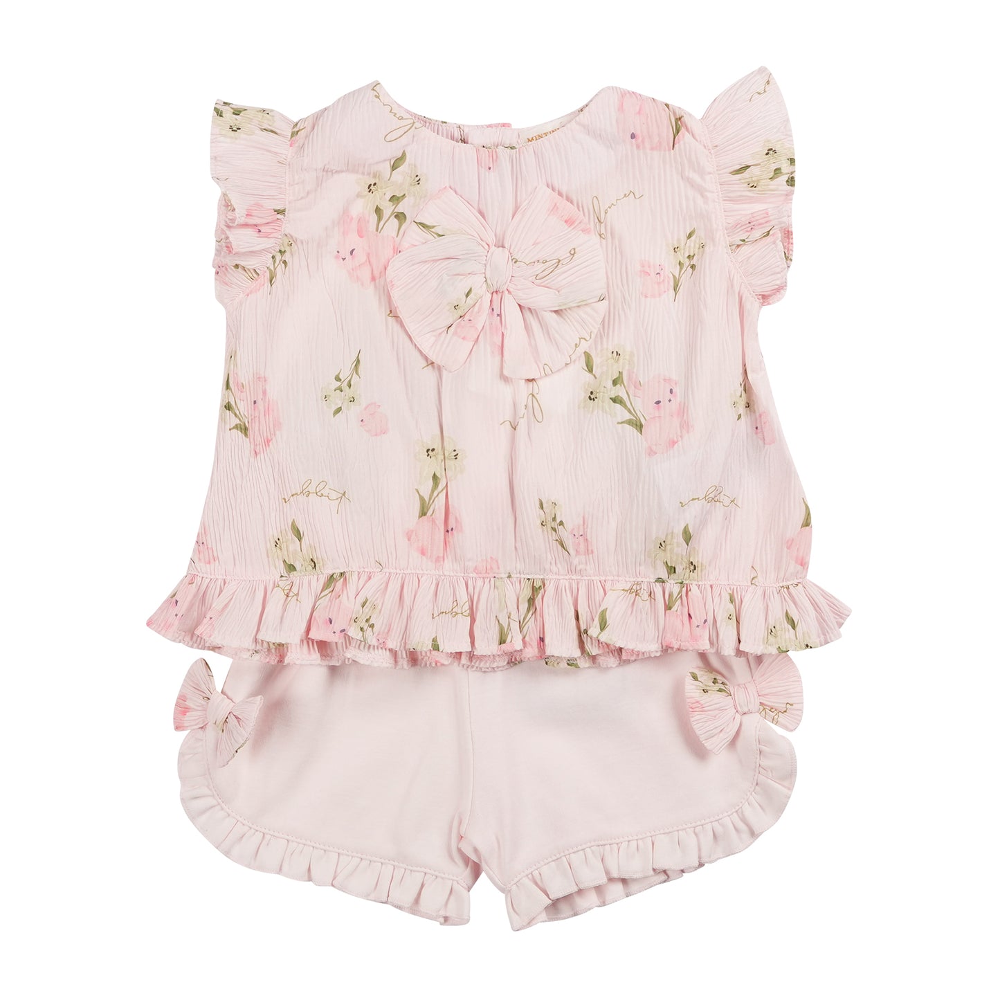 MB6455 | Top & Short -Pink-In Stock