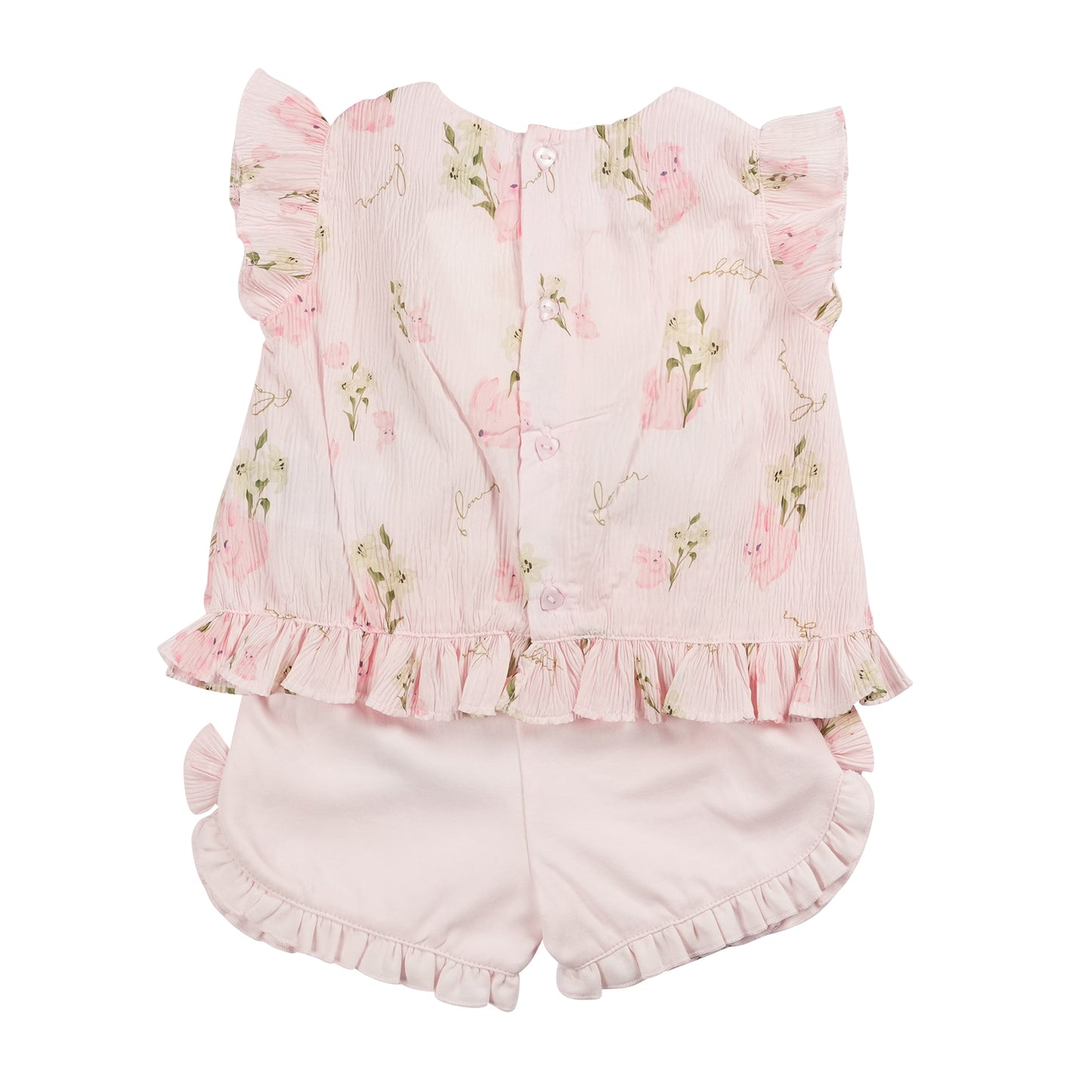 MB6455 | Top & Short -Pink-In Stock