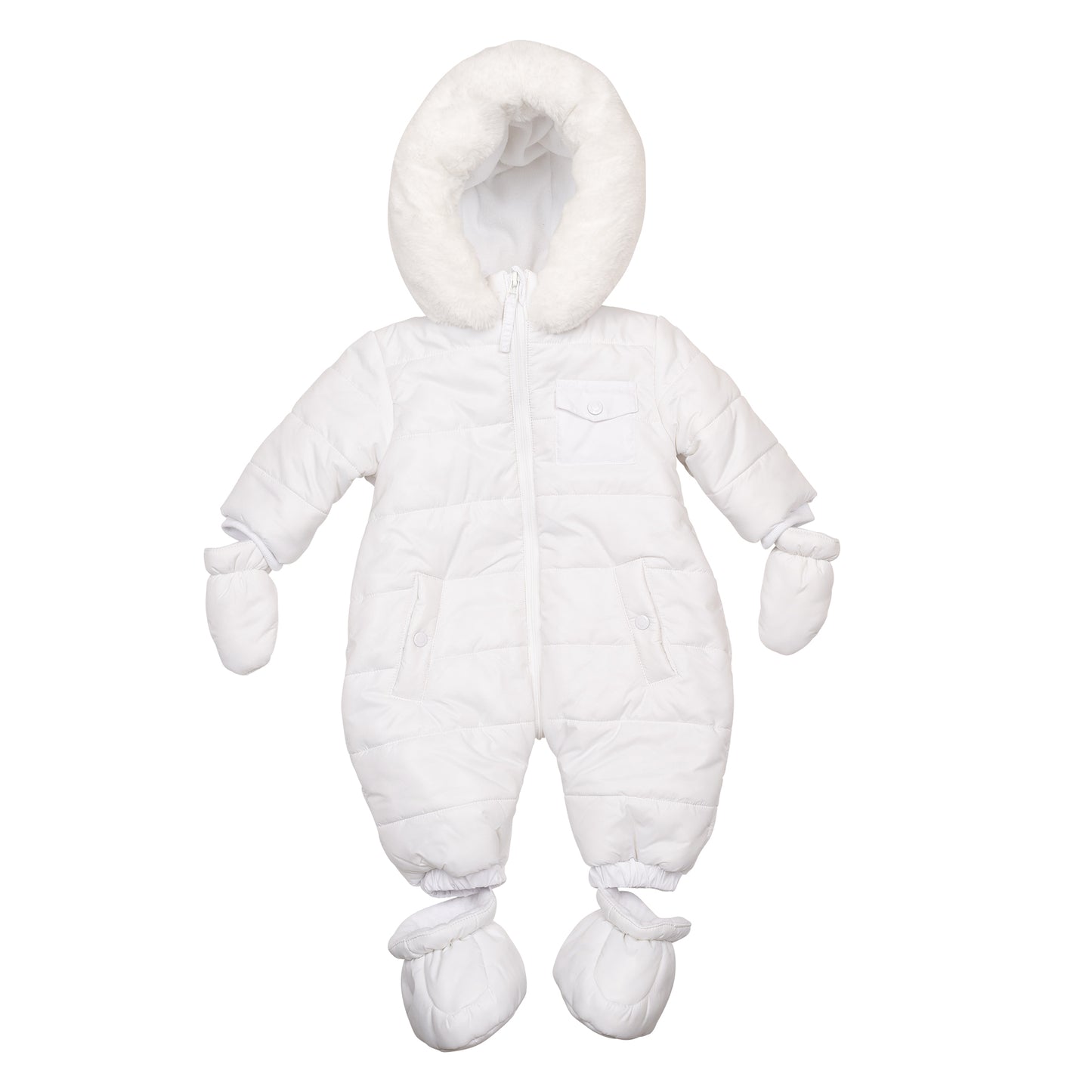 MB6506 | Snowsuit- White- In Stock