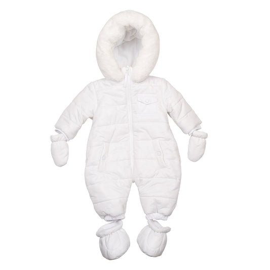 MB6506A | Snowsuit- White- Preorder