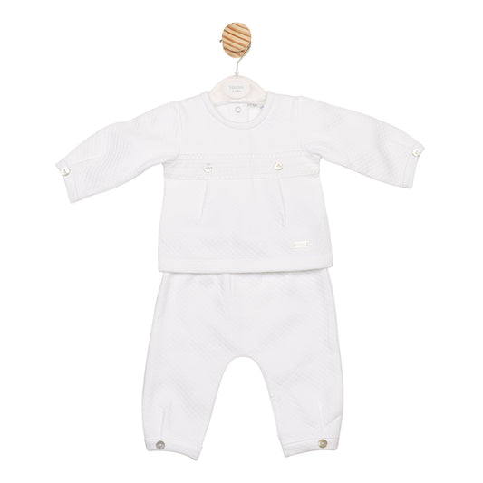 MB6548 | Top & Trouser- White- Preorder