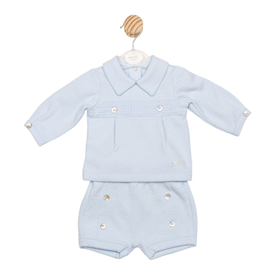 MB6553 | Top & Bloomer Short- Blue- Preorder