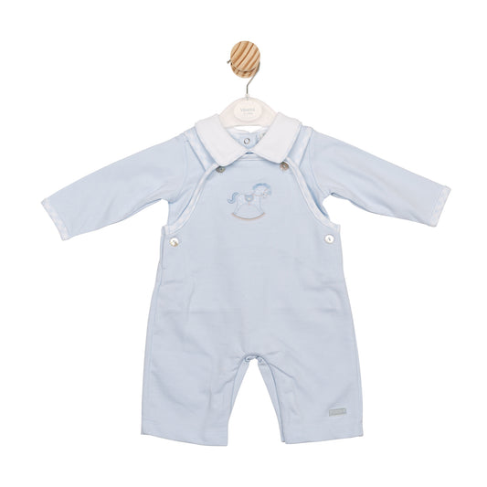 MB6559 | Top & Dungaree- Blue- In Stock