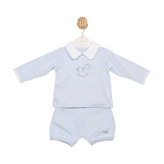 MB6560 | Top & Bloomer Short- Blue- In Stock
