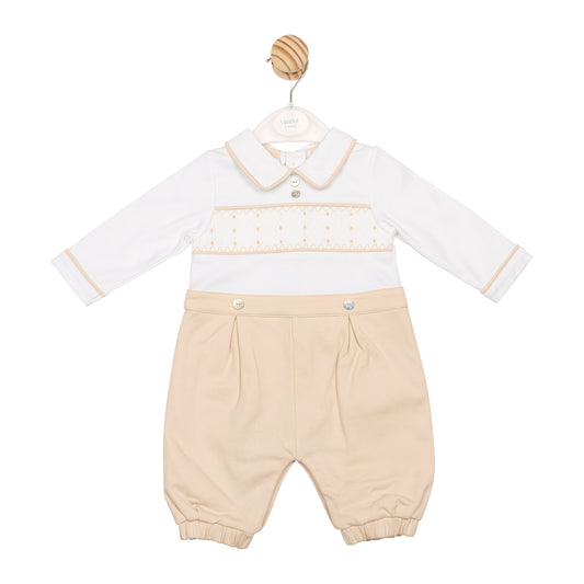 MB6581 | Romper- Beige- In Stock