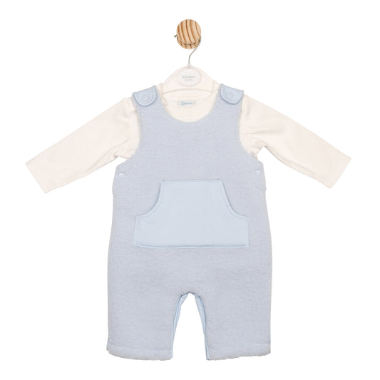 MB6613 | Top & Dungaree - Ivory/Blue - Pre-Order