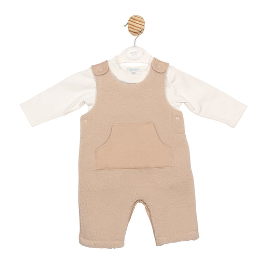 MB6621 | Top & Dungaree - Ivory/Beige - Pre-Order