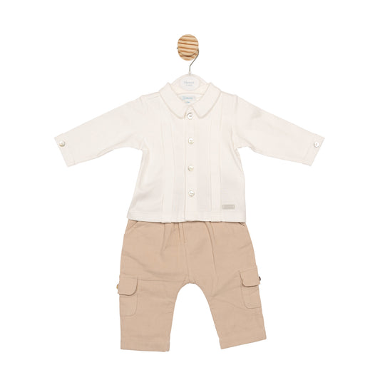 MB6623B | Top & Trouser - Ivory/Beige - Pre-Order