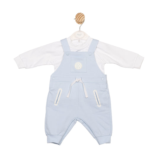 MB6658A | Top & Dungaree - White/Blue - Pre-order