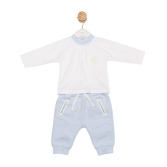 MB6660B | Top & Jogpant - White/Blue - Pre-order