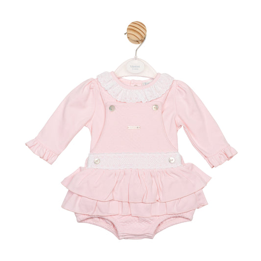 MB6683 | Top & Dungaree - Pink - Pre-order