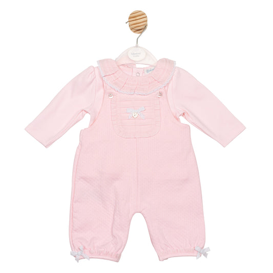 MB6697 | Top & Dungaree- Pink- Preorder