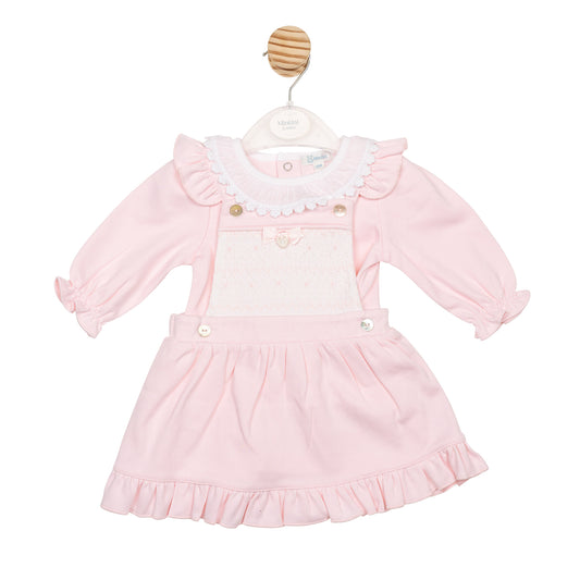 MB6711A | Top & Pinafore- Pink- Preorder