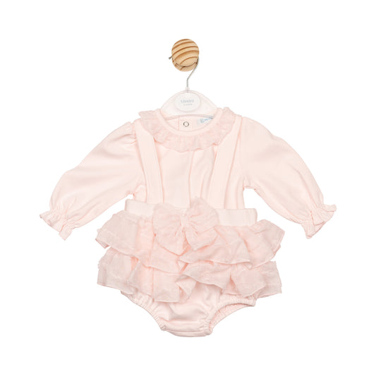 MB6723A | Top & Bloomer Dungaree - Pink - In Stock