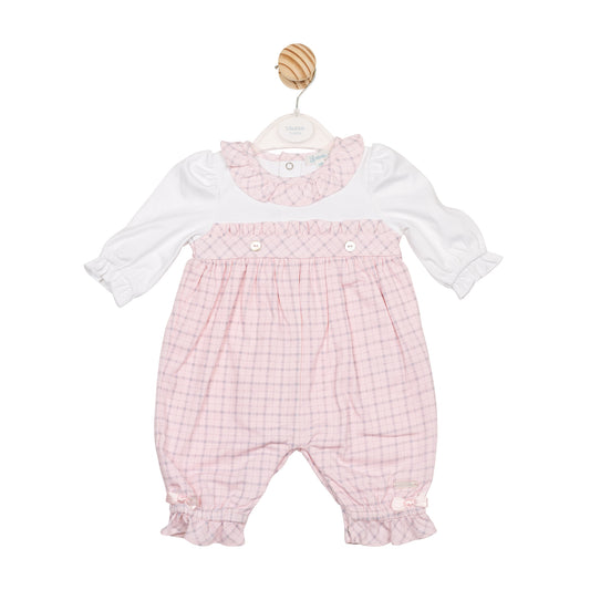 MB6728 | Romper- White/ Pink- In Stock
