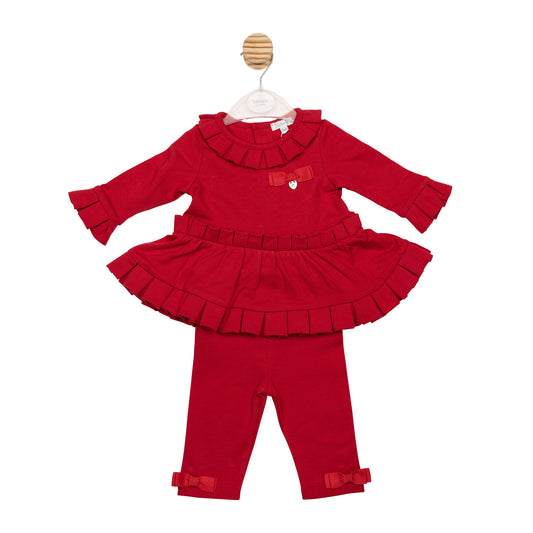 MB6765B | Tunic & Legging- Red- Preorder
