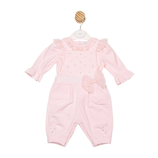 MB6774A | Top & Dungaree- Pink- In Stock