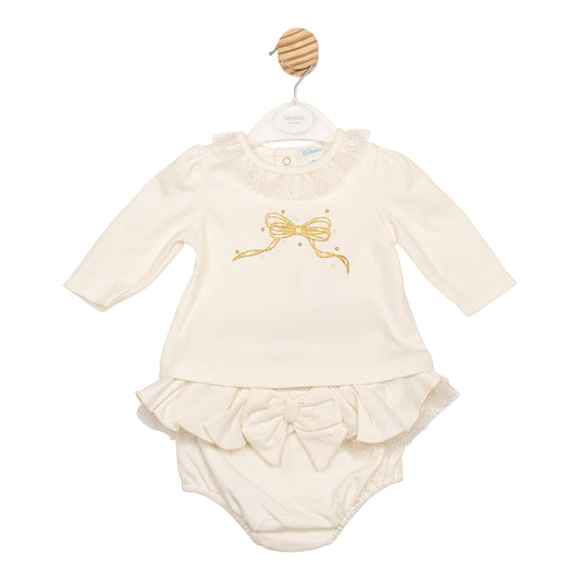 MB6807A | Top & Jam Pant- Ivory- Preorder