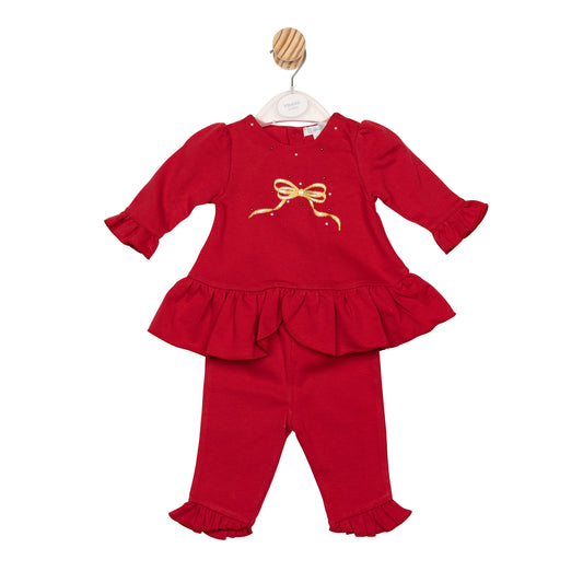 MB6820B | Tunic & Legging- Red- Preorder