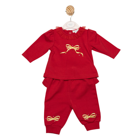 MB6821B | Top & Jogpant- Red- Preorder