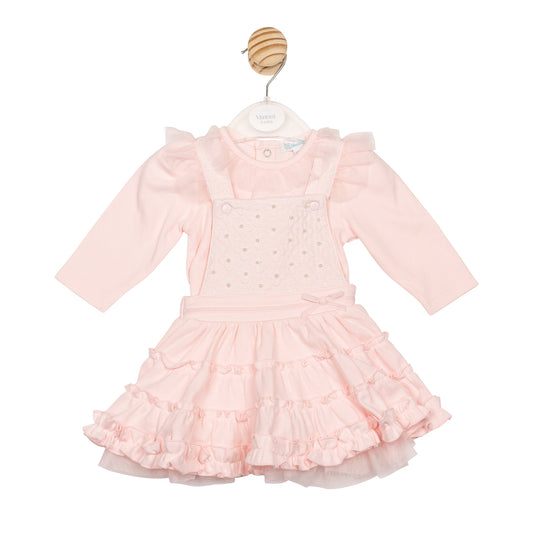 MB6834B | Top & Pinafore- Pink- Preorder