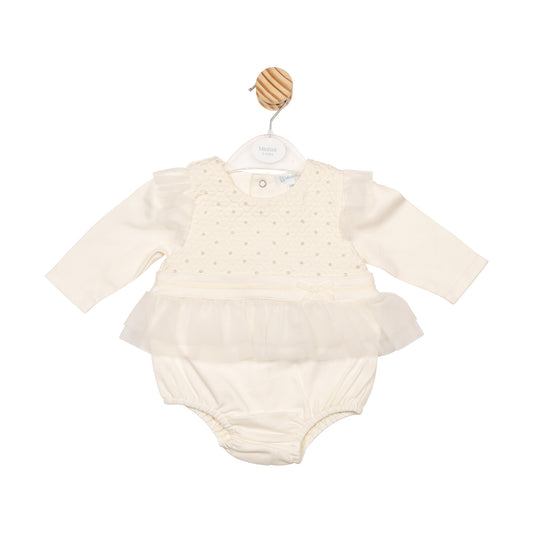MB6838 | Romper- Ivory- Preorder