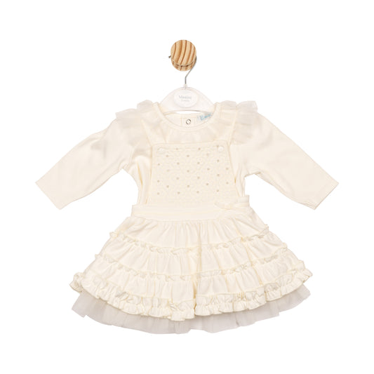 MB6841B | Top & Pinafore- Ivory- Preorder